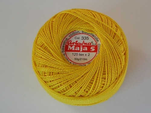 kordonek Maja 5, kolor żółty