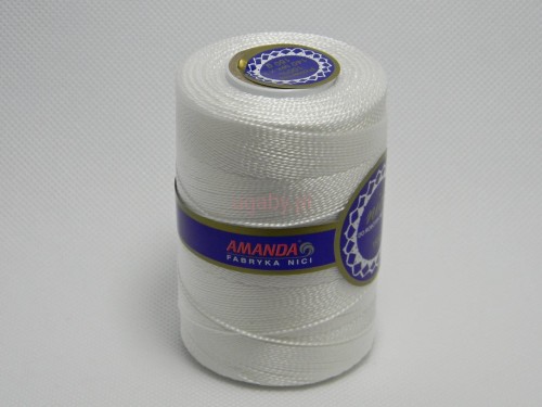 nici poliamidowe do robótek ręcznych kolor biały