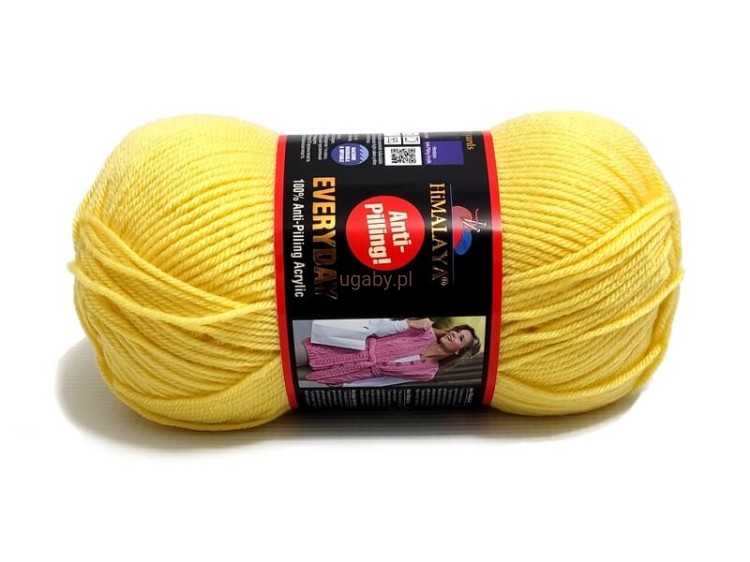 Włóczka Himalaya Everyday kolor 70072 bananowy – jasny żółty akryl anti-pilling.