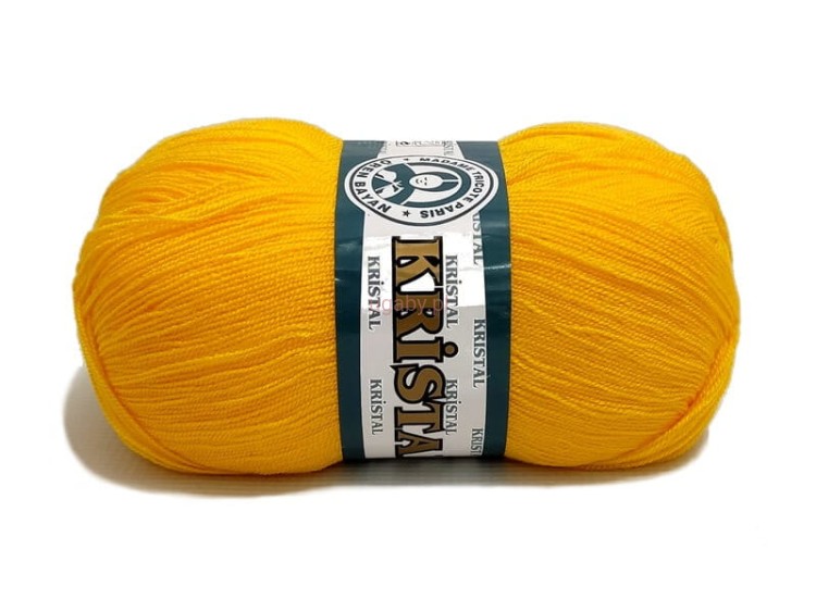 Akrylowa włóczka Kristal w jasnym, żółtym kolorze o numerze 029.