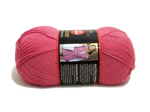 Łososiowa włóczka akrylowa Himalaya Everyday 70043 anti-pilling – widok na motek.