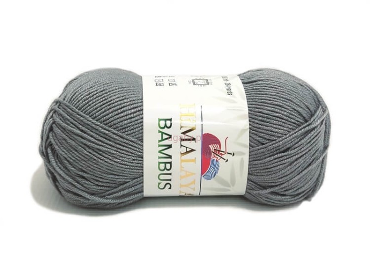 Włóczka Himalaya Everyday Bambus w kolorze ciemny popiel (numer 236-41) z widoczną etykietą Anti-Pilling.