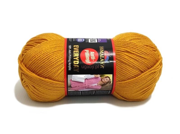 Włóczka Himalaya Everyday kolor 70058 bursztynowy – miodowy motek akrylu anti-pilling.