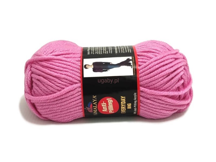 Motek grubej włóczki Himalaya Everyday Big w kolorze różowym o numerze 70812.