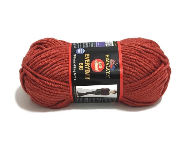 Motek grubej włóczki Himalaya Everyday Big w kolorze rudym o numerze 70825.