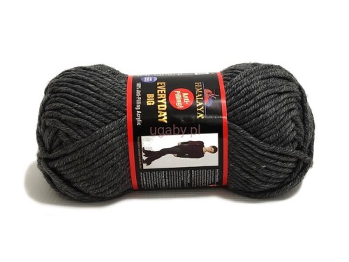 Motek grubej włóczki Himalaya Everyday Big w kolorze szarym o numerze 70811.