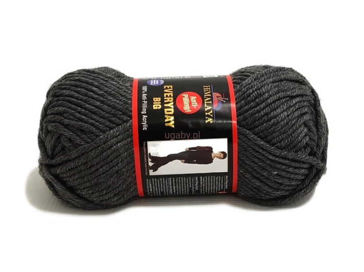 Motek grubej włóczki Himalaya Everyday Big w kolorze szarym o numerze 70811.