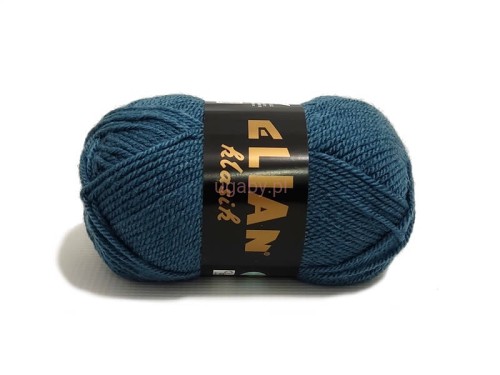 Włóczka Elian Klasik w kolorze dżinsowym numer 185 – motek niebieskiej przędzy akrylowej do robótek ręcznych.