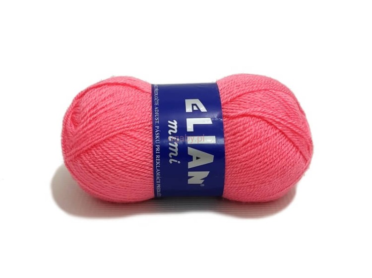 Motek włóczki Elian Mimi w kolorze różowym (numer 260), klasyczna włóczka akrylowa na ubranka dziecięce i kocyki.