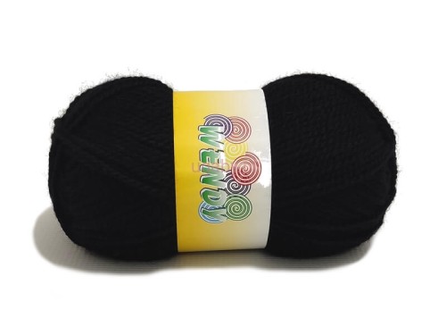 włóczka Wendy kolor czarny numer 217