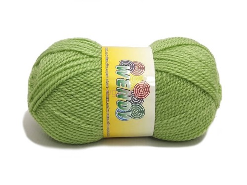 Pistacjowa włóczka Elian Wendy nr 10024, jasny zielony motek mieszanki wełny i akrylu.