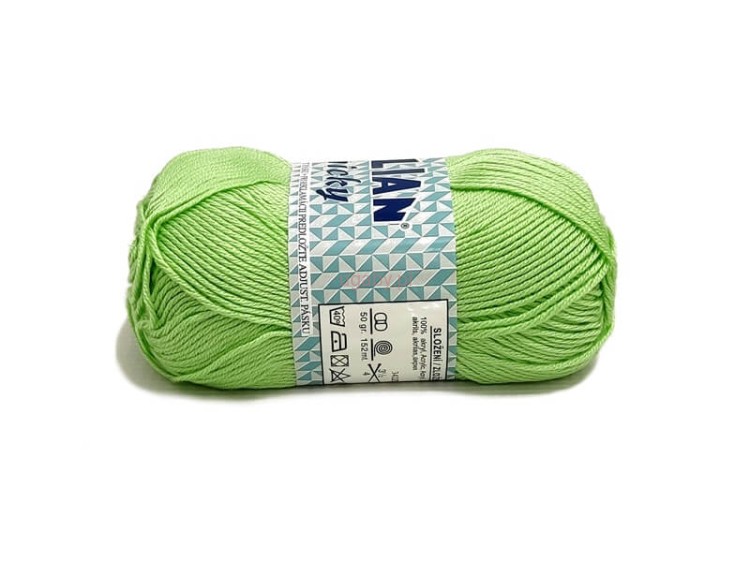 włóczka Elian Nicky kolor pastelowozielony numer 487