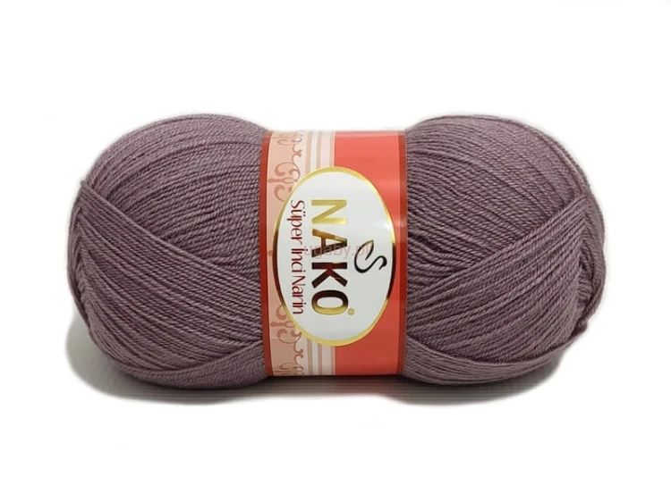 Włóczka Nako Super Inci Narin kolor 4397 wrzosowy – cienka mieszanka wełny i akrylu premium na eleganckie swetry.