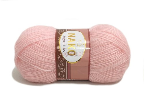 Włóczka Nako Angora Luks kolor jasny różowy nr 11502