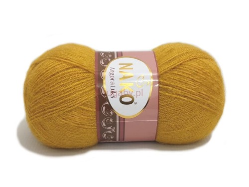 Włóczka Nako Angora Luks kolor bursztynowy nr 1636