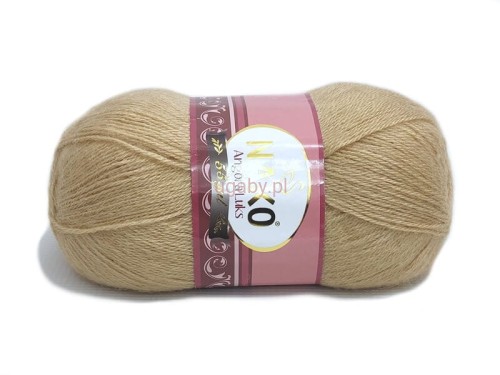 Włóczka Nako Angora Luks kolor beżowy nr 6944