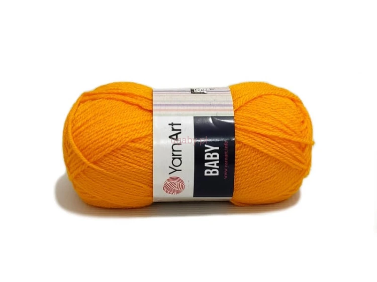 Włóczka Baby YarnArt kolor 586 żółty cytrynowy pastelowy akryl dla dzieci.