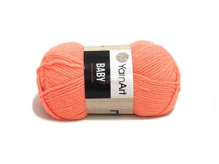 Włóczka Baby YarnArt kolor 622 łososiowy brzoskwiniowy róż akryl dla dzieci.