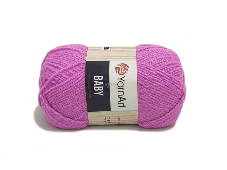 Włóczka Baby YarnArt kolor 635 wrzosowy jasny fiolet akryl dla dzieci.