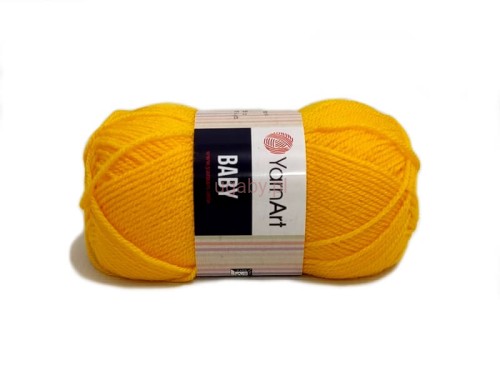 włóczka Baby kolor żółty