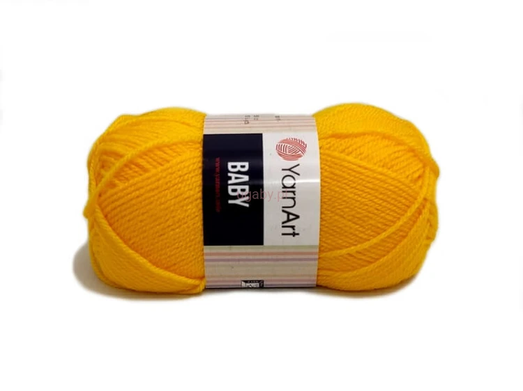 włóczka Baby kolor żółty