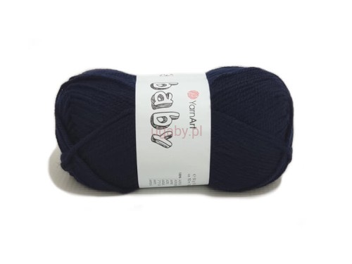Włóczka Baby YarnArt kolor 583 granatowy ciemny niebieski akryl dla dzieci.