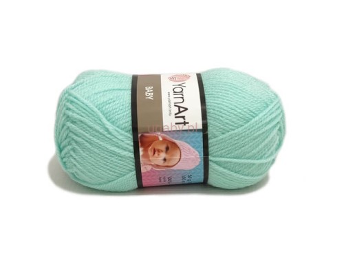 Włóczka Baby YarnArt kolor 856 seledynowy jasny miętowy akryl dla dzieci