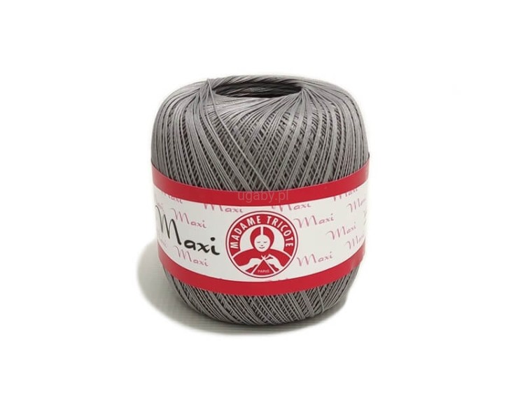 włóczka Maxi Madame Tricote kolor szary