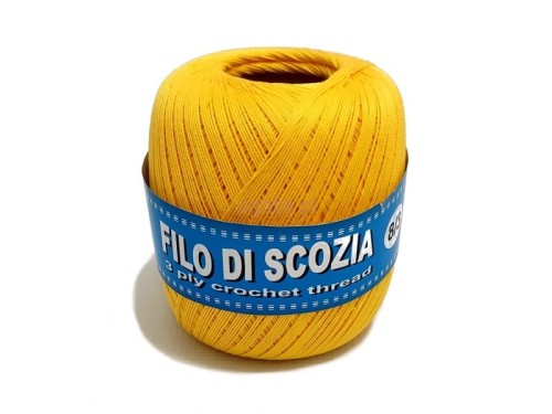 kordonek Filo di scozia 8/3 kolor żółty