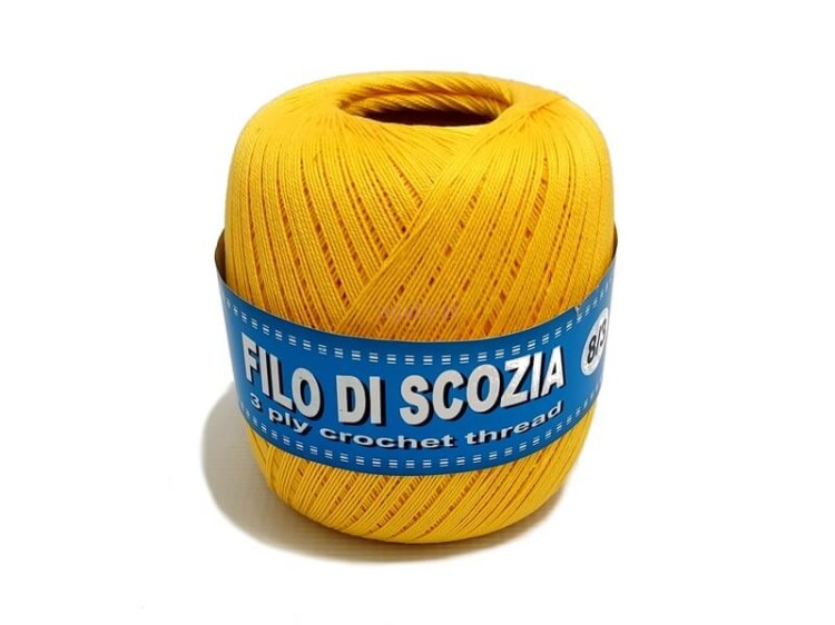 kordonek Filo di scozia 8/3 kolor żółty