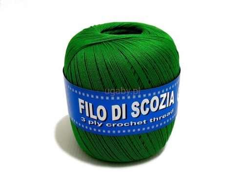 kordonek Filo di scozia 8/3 kolor zielony