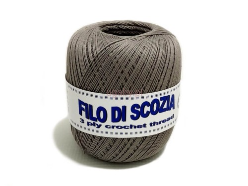 kordonek Filo di scozia 8/3 kolor szary