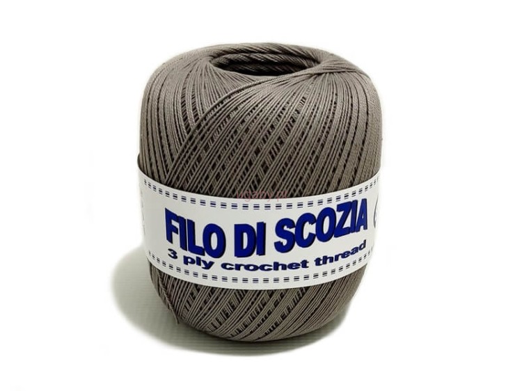 kordonek Filo di scozia 8/3 kolor szary