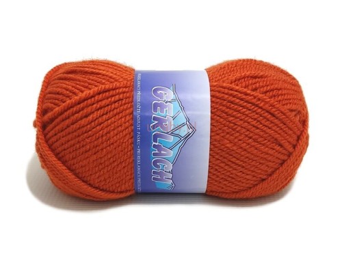 Gruba włóczka Gerlach w kolorze miedzianym numer 2820, miękki akryl do robótek na drutach i szydełku.