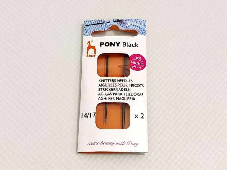 igły dziewiarskie Pony Black