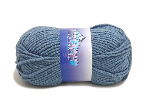 Motek grubej, miękkiej włóczki akrylowej Gerlach w dżinsowym kolorze o numerze 1986 dostępny w ugaby.pl.