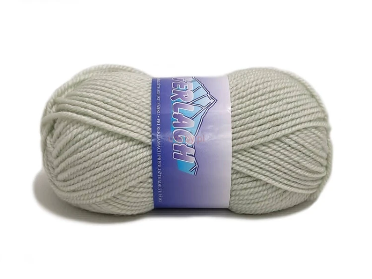 Gruba włóczka Gerlach w kolorze jasna mięta nr 6918. Miękki, niegryzący akryl do robótek na drutach, idealny na pastelowe akcesoria.