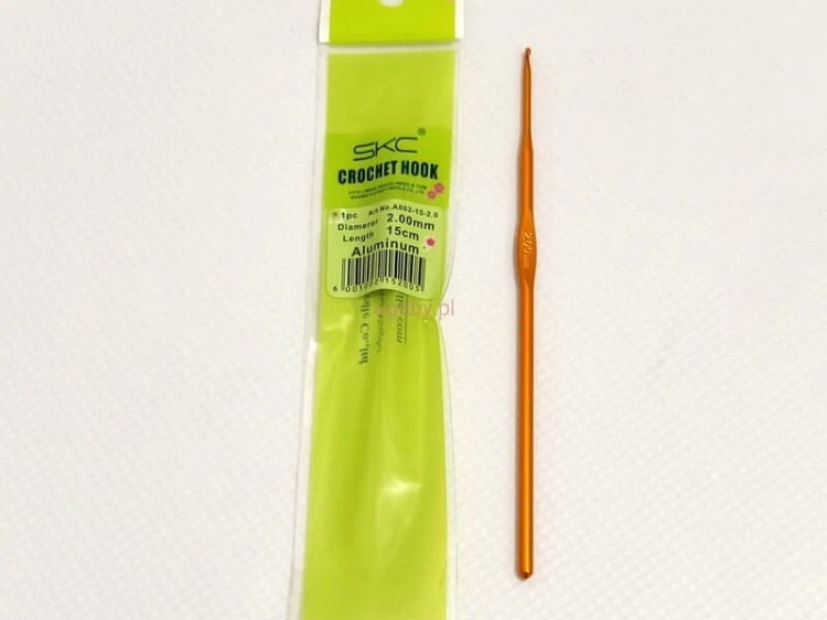 szydełko aluminiowe, rozmiar 2,0