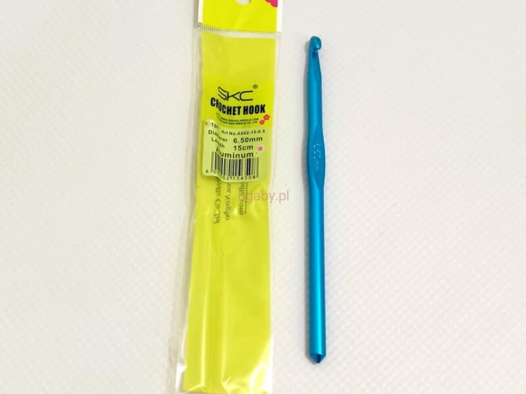 szydełko aluminiowe, rozmiar 6,5