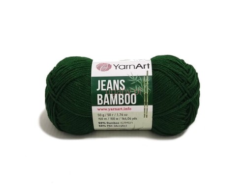 włóczka Jeans Bamboo kolor zielony