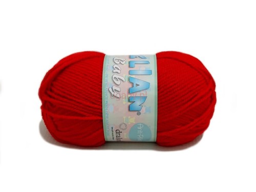 włóczka Elian Baby kolor czerwony numer 207