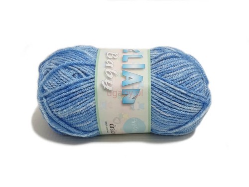 włóczka Elian Baby kolor niebieski melanż numer 31706