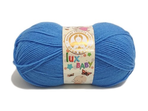 włóczka Lux Baby kolor niebieski numer 015