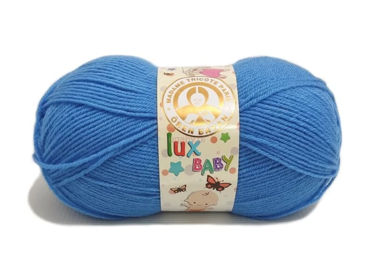 włóczka Lux Baby kolor niebieski numer 015