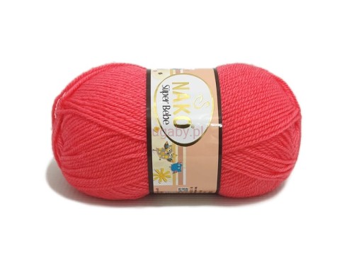 włóczka Super Bebe kolor koralowy róż numer 11201