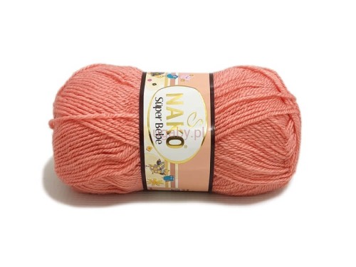 włóczka Super Bebe kolor łososiowy numer 2525