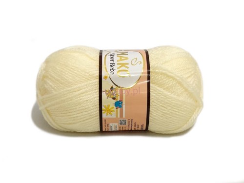 włóczka Super Bebe kolor jasnokremowy numer 256