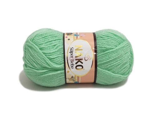 włóczka Super Bebe kolor seledynowy numer 11627