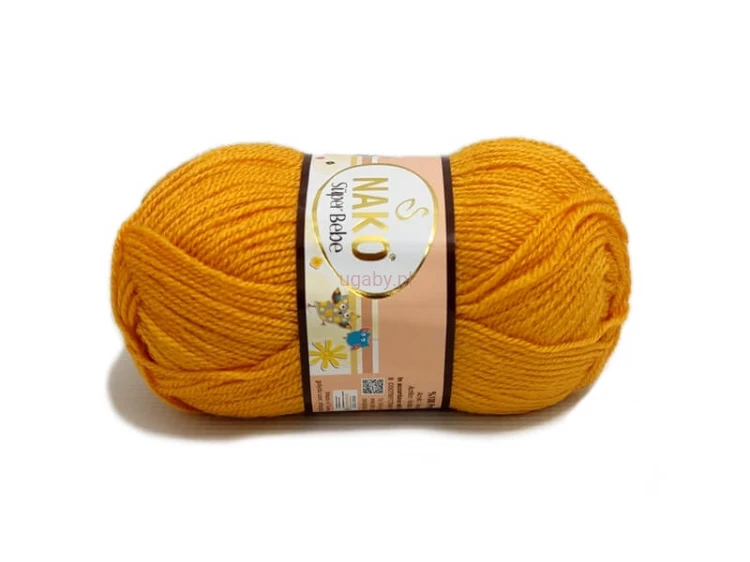 włóczka Super Bebe kolor bursztynowy numer 3810