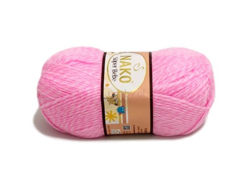 włóczka Super Bebe kolor biało-różowy numer 21290